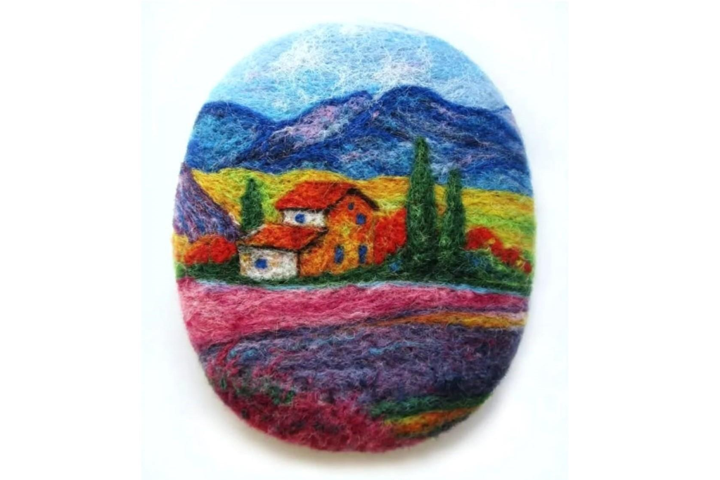 Мастер-класс «Брошь из шерсти в стиле художников-импрессионистов»