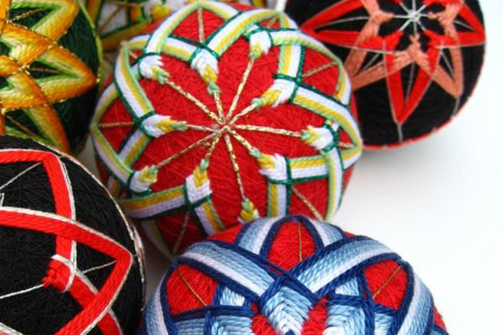 Мастер-класс «Шар-талисман в технике темари»