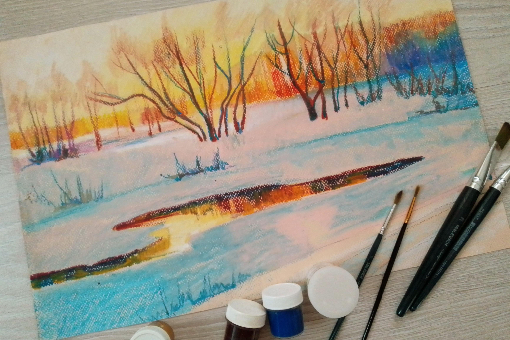 Пейзаж «Мартовское солнце»