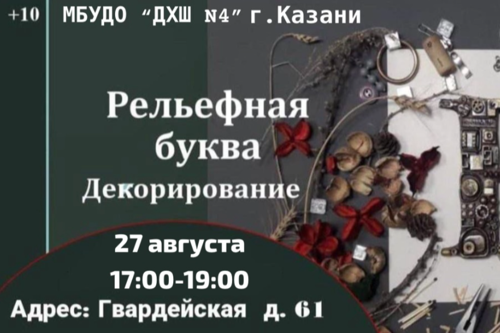 Мастер-класс «Рельефная буква. Декорирование»