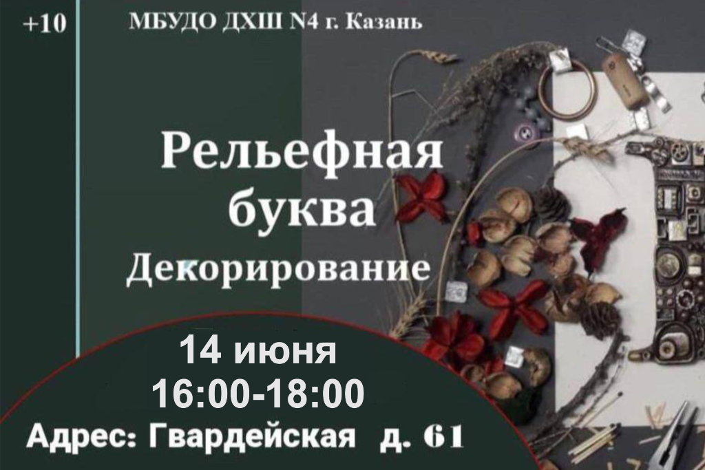 Мастер-класс «Рельефная буква. Декорирование»