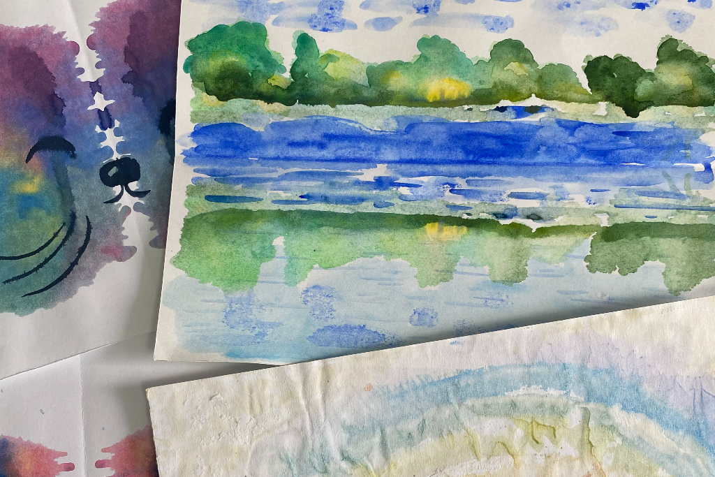 Мастер-класс в технике "Монотипия"