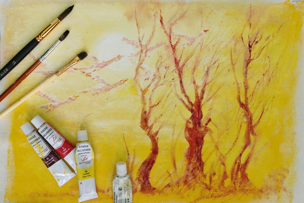 Мастер-класс «Весенний пейзаж»