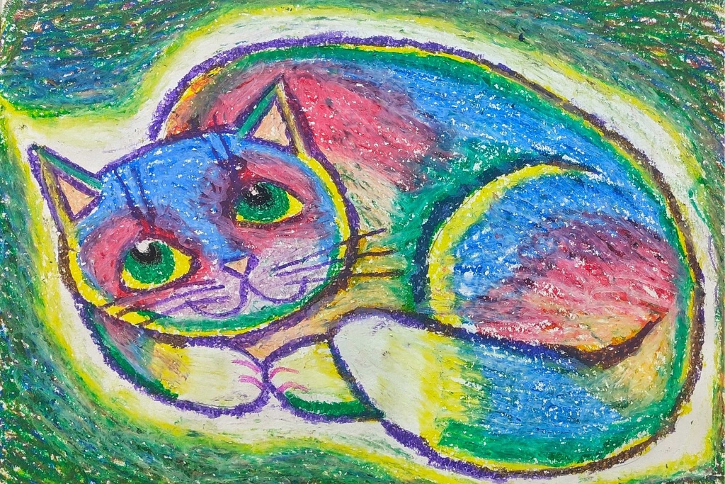 Мастер-класс «Разноцветный котик»