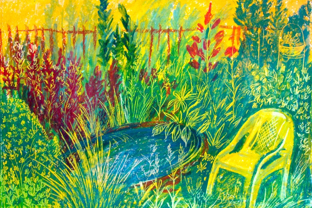 Мастер-класс «Дивный сад. Масляная пастель»