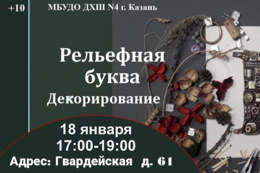 Мастер-класс «Рельефная буква. Декорирование»