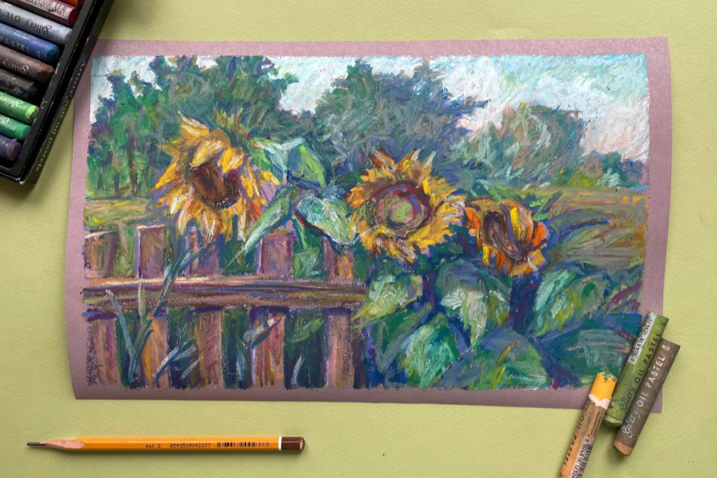 Мастер-класс «Подсолнухи»