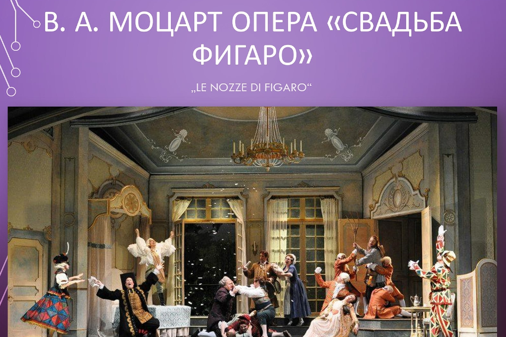 Открытый урок «Свадьба Фигаро»