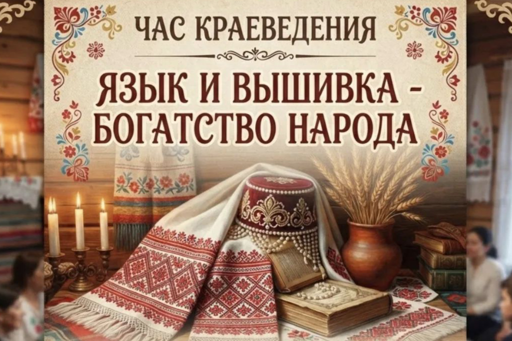 Час краеведения "Язык и вышивка – богатство народа"