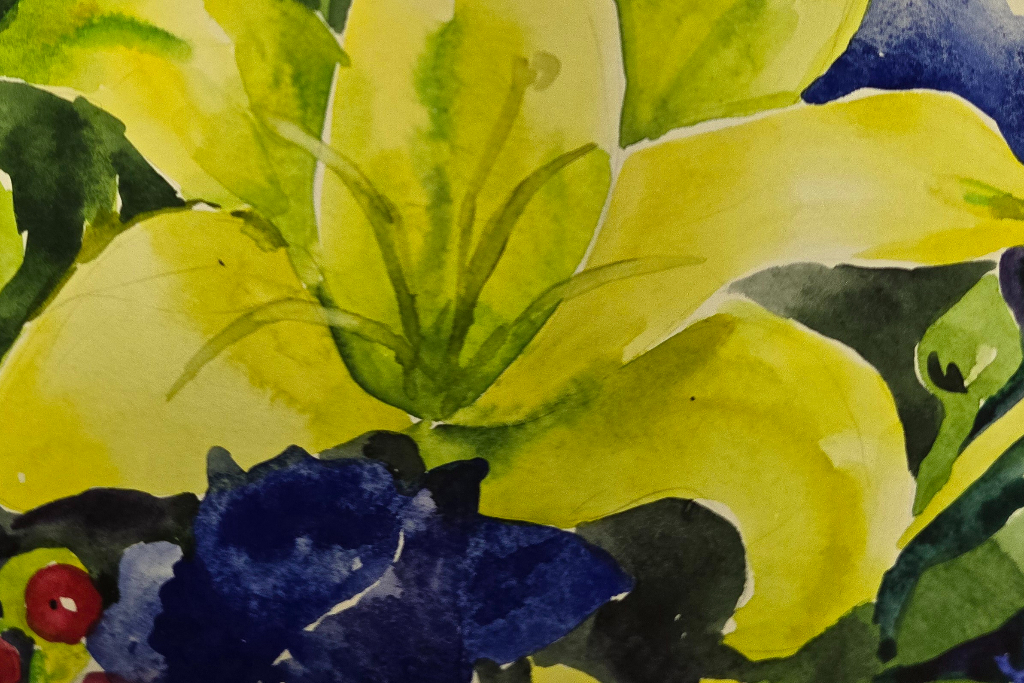 Мастер-класс «Символ счастья, дружбы и благодарности. Рисуем желтую лилию»