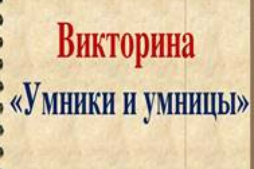 Викторина «Умники и умницы»