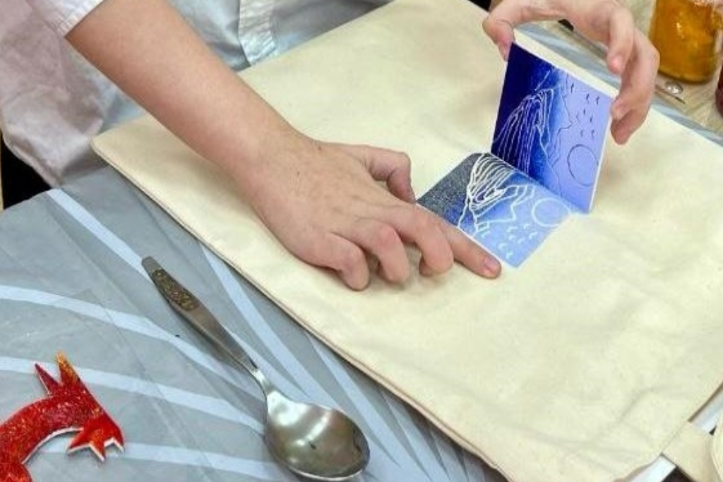 Мастер–класс «Оттиск на ткани»