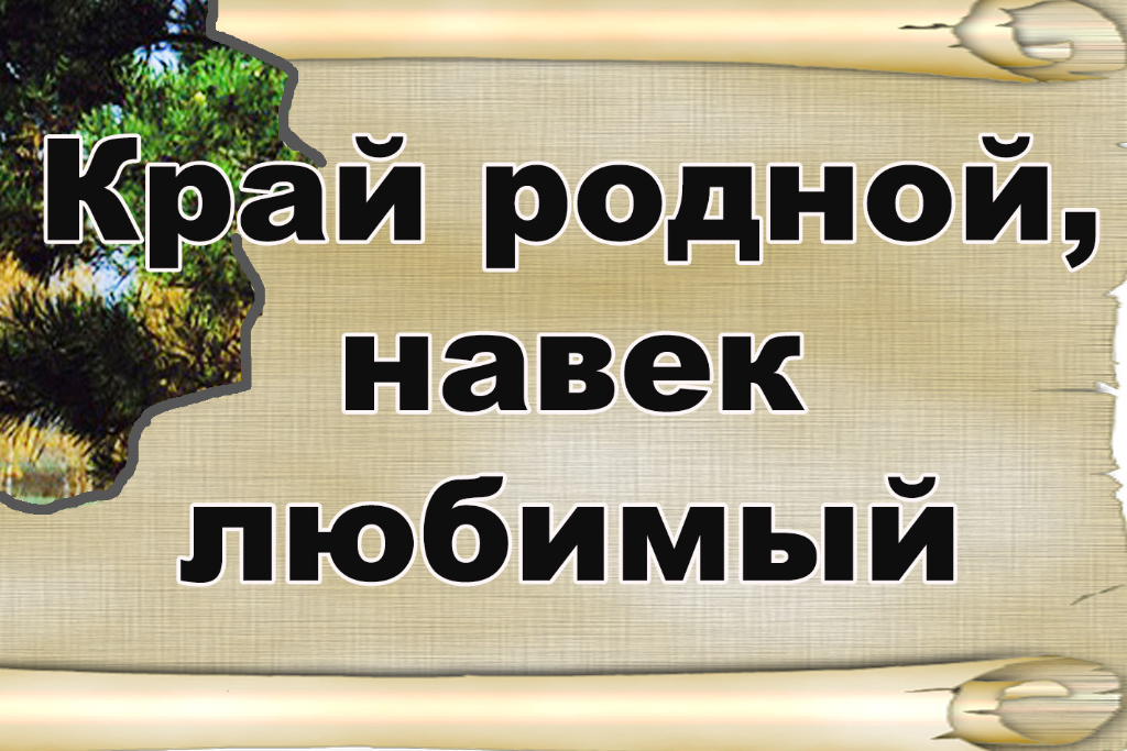 Программа «Край родной навек любимый»