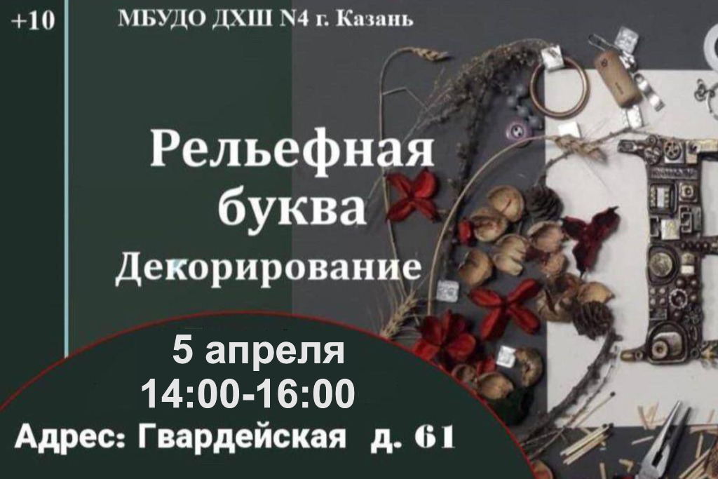 Мастер-класс «Рельефная буква. Декорирование»