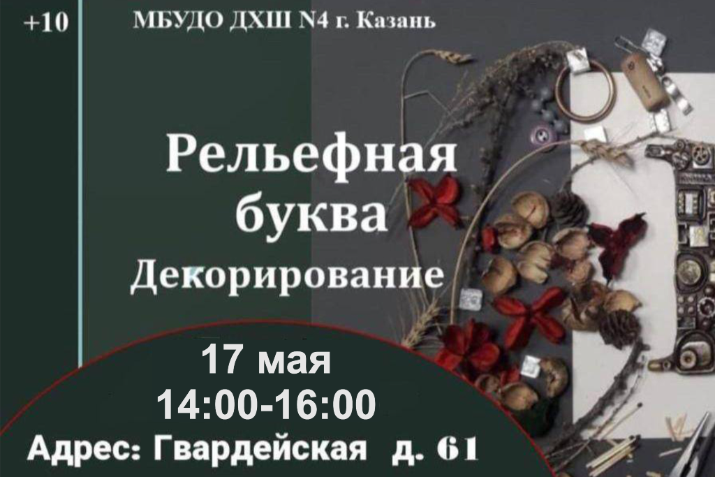 Мастер-класс «Рельефная буква. Декорирование»