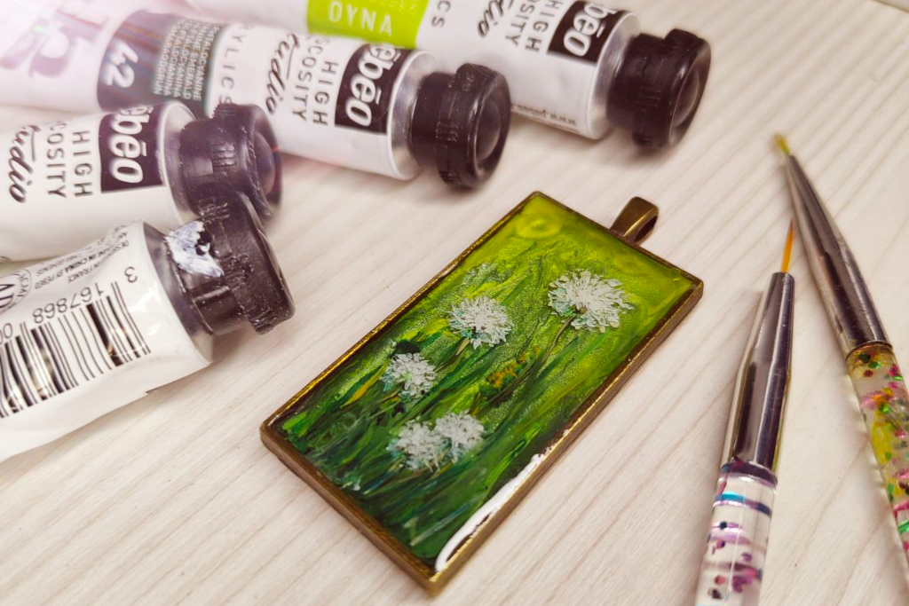 Мастер-класс «Миниатюра Одуванчики»