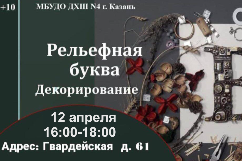 Мастер-класс «Рельефная буква. Декорирование»