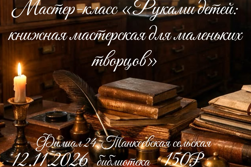 Мастер-класс «Руками детей: книжная мастерская для маленьких творцов»
