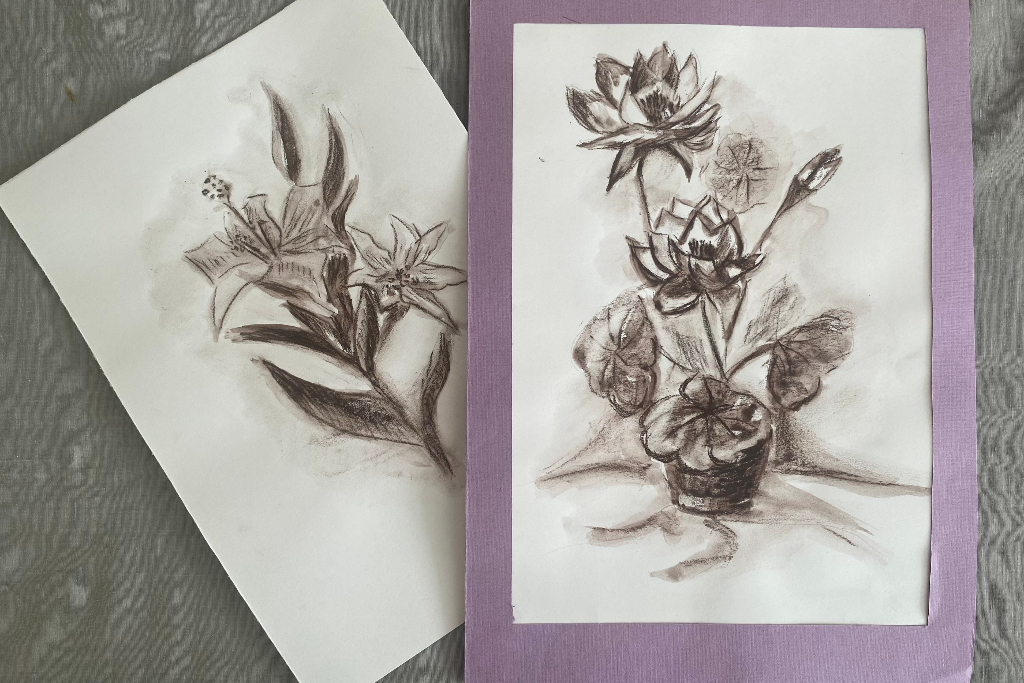 Рисунок сепией