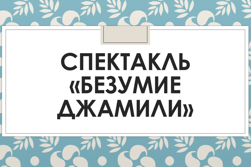 "Безумие Джамили"