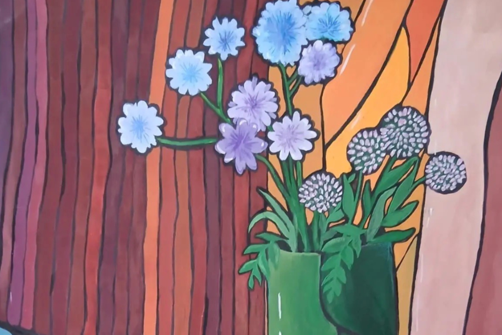 Мастер-класс «Декоративный натюрморт в стиле витражной техники»