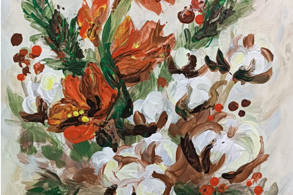 Мастер-класс «Цветущий пейзаж»