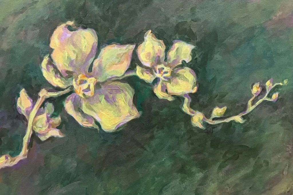 Мастер-класс «Интерьерная картина «Орхидея»