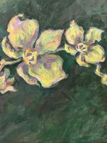 Мастер-класс «Интерьерная картина «Орхидея»