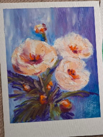 Мастер-класс «Весенняя открытка масляной пастелью»