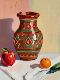 Мастер-класс «Натюрморт с национальным колоритом: цвет, форма, смысл татарского орнамента»