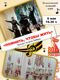 Концерт посвященный ко дню победы 'Помнить, чтобы жить'