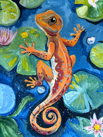 Мастер-класс 'Ящерица'