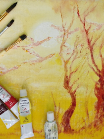 Мастер-класс «Весенний пейзаж»