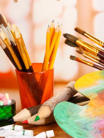 Мастер-класс по рисованию 'Вышитые полотенца'