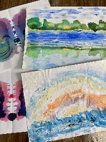 Мастер-класс в технике 'Монотипия'