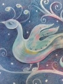 Мастер-класс «Сказочная птица. Пастель»